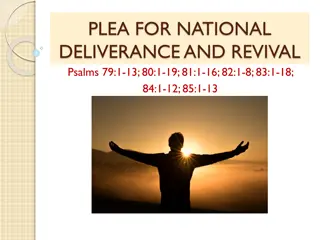 National Deliverance and Revival: A Plea and Prayer for Restoration