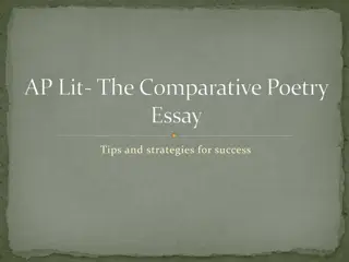 AP Lit Comparative Poetry Essay Success Tips