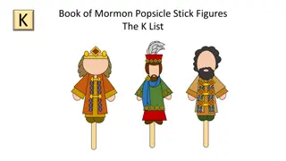 Book of Mormon Popsicle Stick Figures: The K List