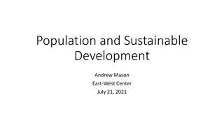 Population and Sustainable Development: A Comprehensive Overview