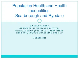 Understanding Health Inequalities in Scarborough and Ryedale