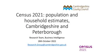 Census 2021 Population and Household Estimates in Cambridgeshire and Peterborough