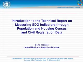 Measuring SDG Indicators through Population and Housing Census