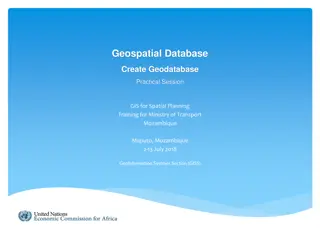 Geospatial Database and GIS Training: Practical Sessions for Spatial Planning