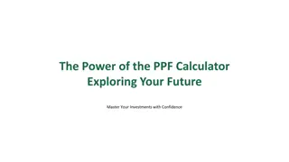 PPF Calculator