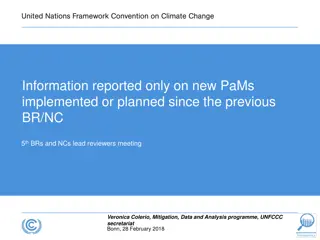 Reviewing Practices for New Policies and Measures Implementation in Climate Change Reporting