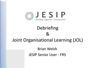 Enhancing Joint Organisational Learning for Multi-Agency Collaboration