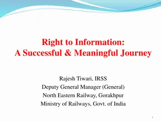 Enhancing Transparency and Accountability in North Eastern Railway through Right to Information