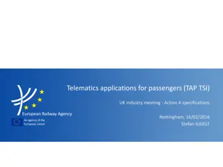 Overview of Telematics Applications for Passengers (TAP TSI) in European Rail Legislation