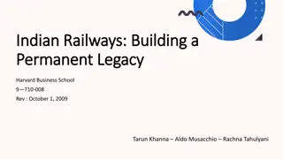 Reshaping Indian Railways: A Legacy of Transformation