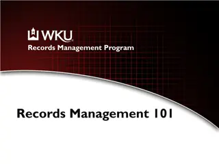 Effective Records Management Program Overview