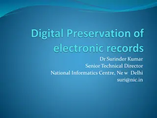 Challenges and Importance of Electronic Records Preservation