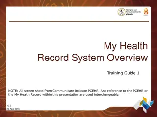 My Health Record System: Overview and Benefits