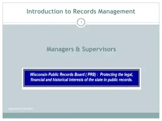 Public Records Management Best Practices