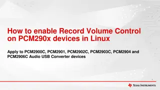 Enabling Record Volume Control on PCM290x Devices in Linux