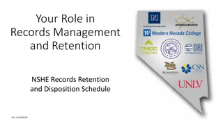 Understanding Records Management and Retention in NSHE