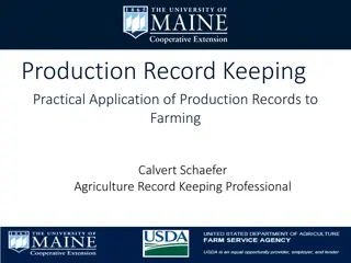 Practical Application of Production Records in Farming: Importance and Best Practices