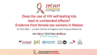 Unintended Effects of HIV Self-Testing Kits: Evidence from Female Sex Workers in Malawi