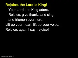 Rejoice, the Lord is King - Hymn of Triumph and Praise