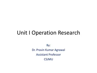 Understanding Operation Research: A Brief Overview