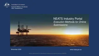 NEATS Industry Portal Execution Methods Overview