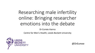 Emotions in Male Infertility Research Online