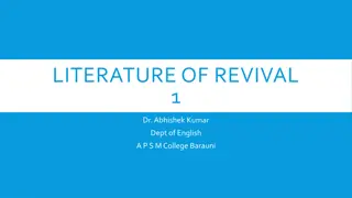 Literature of Revival in the 15th Century: A Historical Overview