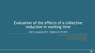 Evaluation of Collective Reduction in Working Time: Call for Proposals 2023