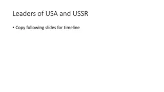 Leadership Timeline: USA and USSR Leaders