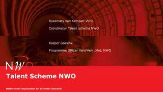 Overview of NWO Talent Scheme: Funding Opportunities for Researchers