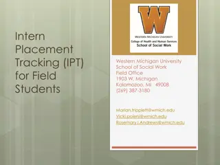 Intern Placement Tracking System for Western Michigan University School of Social Work