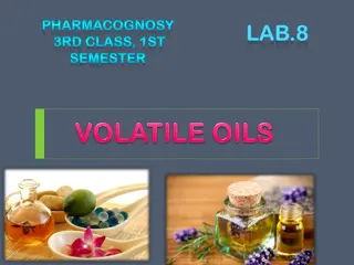 Volatile Oils in Pharmacognosy: Properties, Composition, and Uses