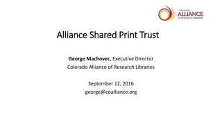 Building a Shared Print Trust for Research Libraries