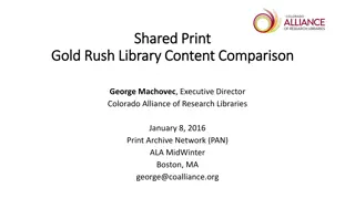 Alliance Shared Print Program Overview