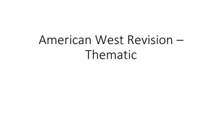 American West Migration and Settlement Overview