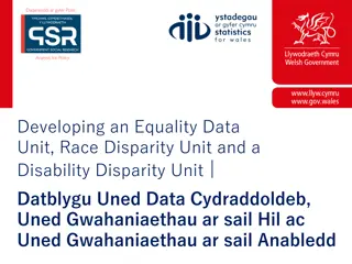 Developing Equality, Race Disparity, and Disability Disparity Units