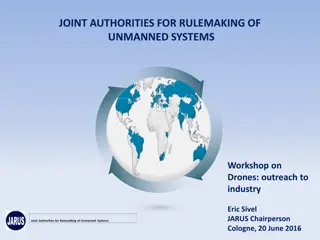 Workshop on Drones: Joint Authorities for Rulemaking of Unmanned Systems