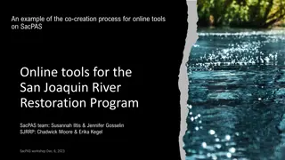 Co-Creation Process for Online Tools in San Joaquin River Restoration Program