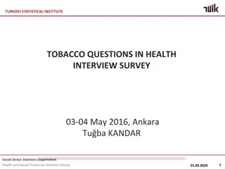 Turkish Statistical Institute Tobacco Health Survey Overview