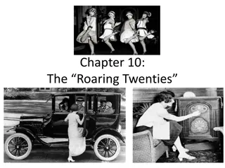 The Roaring Twenties: Politics and Social Issues in 1920s America