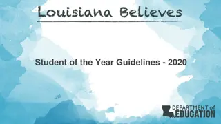 Student of the Year Guidelines and Selection Process Overview