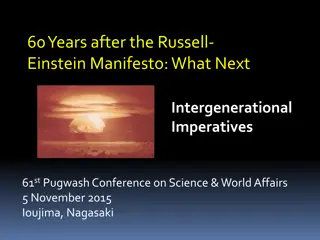 Reflections on the Intergenerational Imperatives of the 61st Pugwash Conference