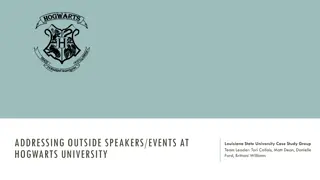 Addressing Outside Speakers & Events at Hogwarts University - Proposed Guidelines and Responsibilities