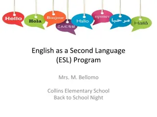 ESL Program at Collins Elementary School - Information and Resources