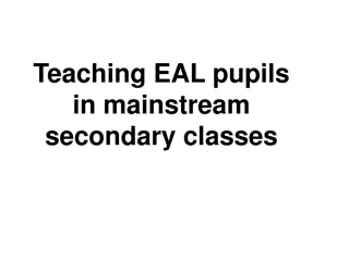 Challenges and Support for Teaching EAL Pupils in Mainstream Secondary Classes