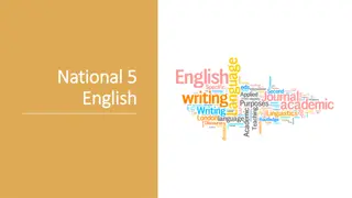 National 5 English Course Overview and Requirements