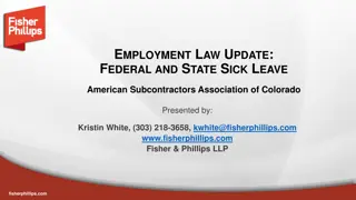 Emergency Paid Sick Leave: Federal and State Update