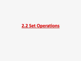 Understanding Set Operations