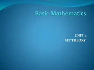 Set Theory: Operations and Concepts