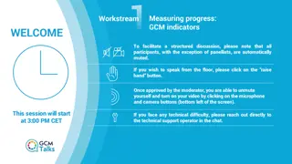 Progress Measurement in Global Migration Governance: GCM Indicators Workstream